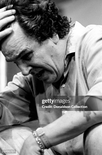 Actor Danny Aiello poses for a photo shoot in 1989 during rehearsals for HurlyBurly stage production in Los Angeles, California.