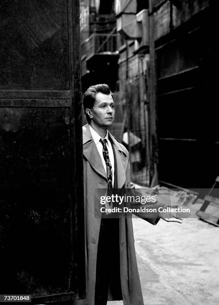 Publicity photos of actor Gary Oldman taken in 1991 for the Showtime movie "Dead End for Delia" on location in Los Angeles, California.