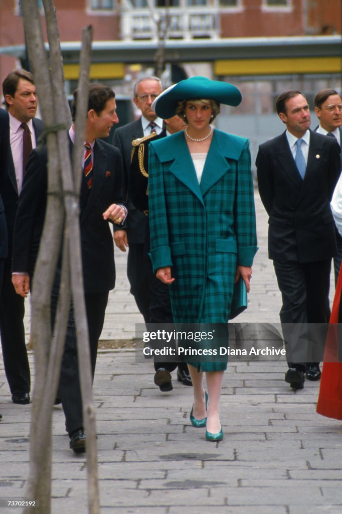 Charles And Diana In Italy