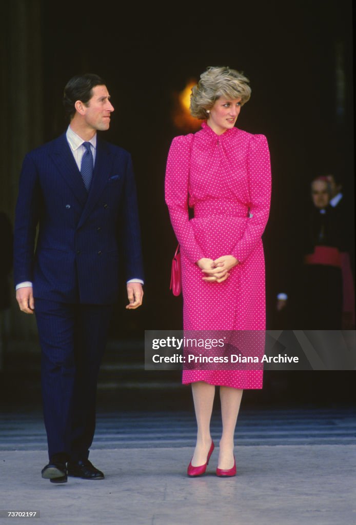 Charles And Diana In Italy