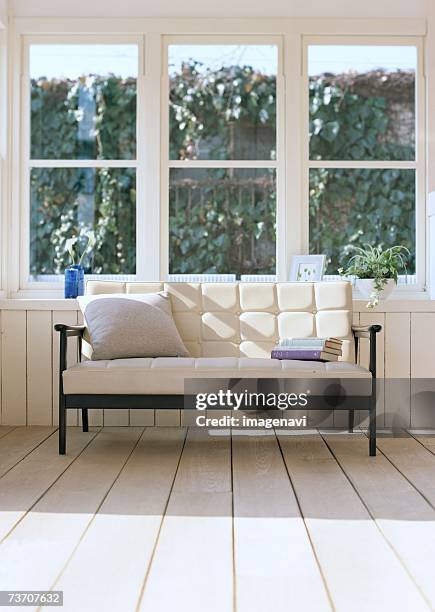 living room - bay window interior stock pictures, royalty-free photos & images