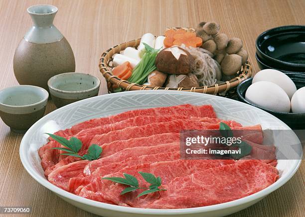 sukiyaki - konjak stockfoto's en -beelden