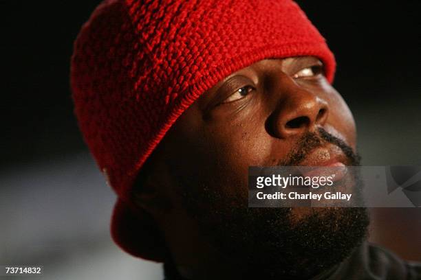 Musician Wyclef Jean attends the Redline "Race For A Cause" charity car race at the Irwindale Speedway on March 26, 2007 in Los Angeles, California.