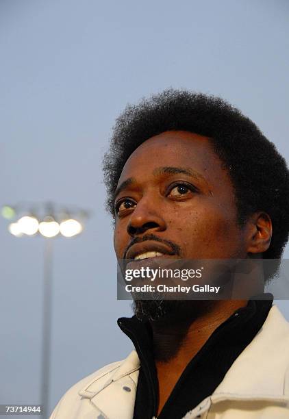 Actor Eddie Griffin attends the Redline "Race For A Cause" charity car race at the Irwindale Speedway on March 26, 2007 in Los Angeles, California....