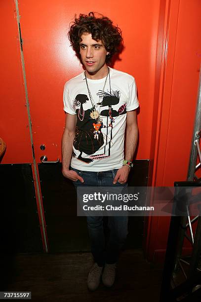 Musician Mika poses for at Virgin Records store on March 26, 2007 in Los Angeles, California.