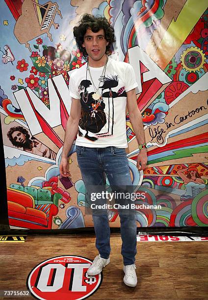 Musician Mika poses at Virgin Records store on March 26, 2007 in Los Angeles, California.
