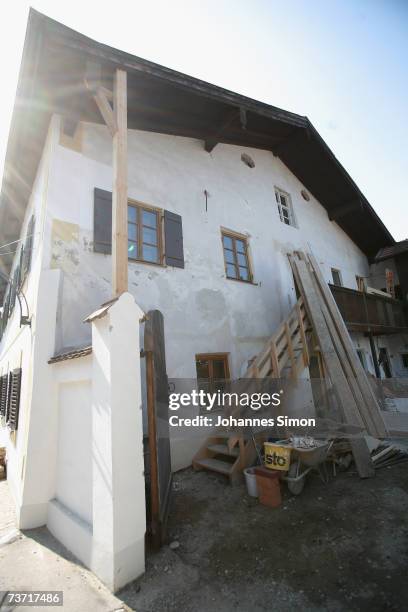 The house where Pope Benedict XVI was born on March 27, 2007 in Marktl, Germany. The Pope's birthplace is currently under renovation and will open to...