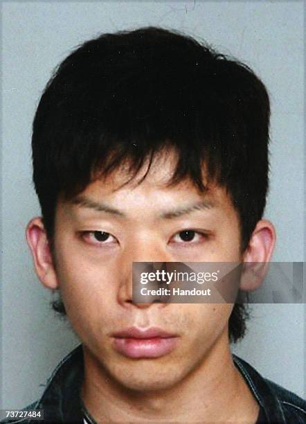 This handout photograph from the Chiba Prefectural Police shows Tatsuya Ichihachi, a suspect in killing of a British woman Lindsay Ann Hawker...