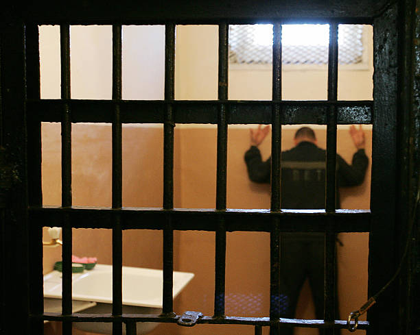 Picture taken 21 March 2007 shows a prisoner in his cell at a prison in Mordovia penal Colony, 650 kilometres east of Moscow. In a vast prison...