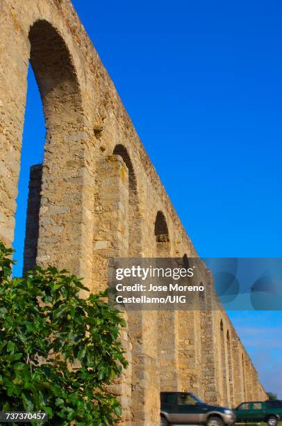gua de prata aqueduct, vora, alentejo, portugal - prata stock-fotos und bilder