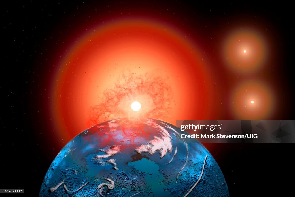 ProximCentauri B Exoplanet In Orbit Around Red Dwarf Star
