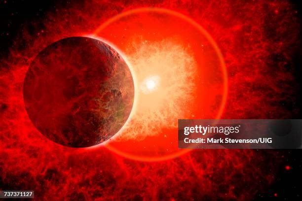 exploding star called supernova. - apocalypse stock illustrations