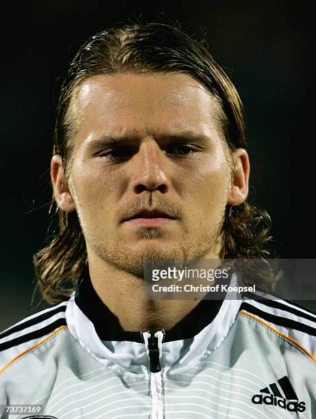 Eugen Polanski of Germany looks on before the Under 21 international friendly between Germany and Czech Republic at the Paul-Janes stadium on March...