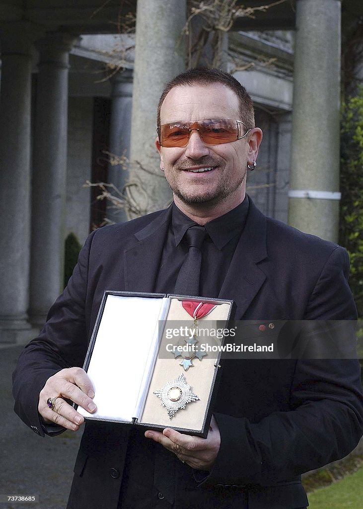 Bono Receives Knighthood In Dublin