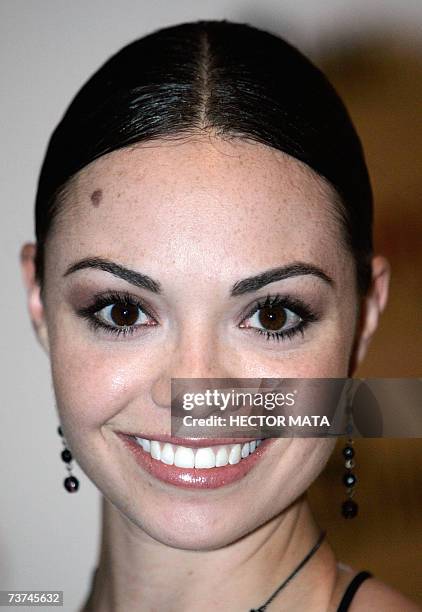 Hollywood, UNITED STATES: Actress Annemarie Pazmino arrives for the screening of the movie Revamped in Hollywood, CA 29 March 2007. AFP PHOTO /...