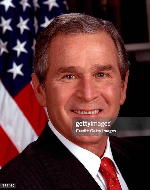 President George W. Bush poses for a portrait in this undated photo January 31, 2001 at the White House in Washington, DC.