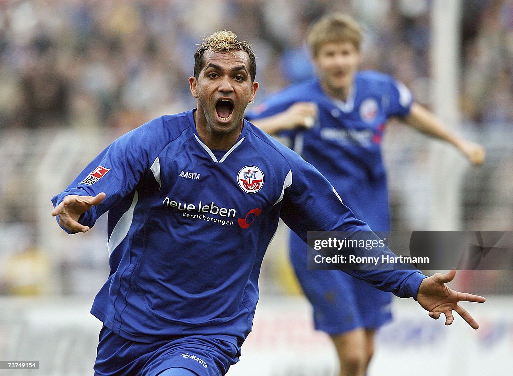2.Bundesliga - Carl Zeiss Jena v Hansa Rostock