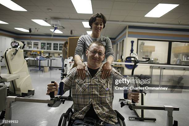 Marine Andrew Robinson has spinal cord damage that has left him severely handicapped after being injured in Fallujah, Iraq in June of 2006. Robertson...