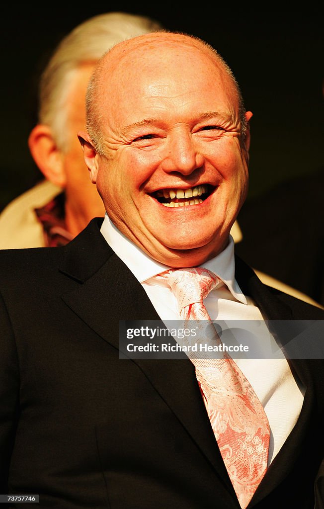 Peter Roderick Kenyon Chelsea Chief Executive Peter Kenyon watches from the stand during ...