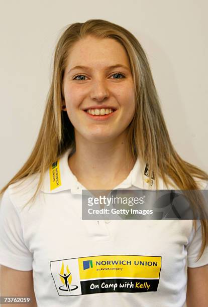 Hannah Brooks pictured during an 'On Camp with Kelly' Open Media Day at Loughborough University Athletics Track on April 1, 2007 in Loughborough,...
