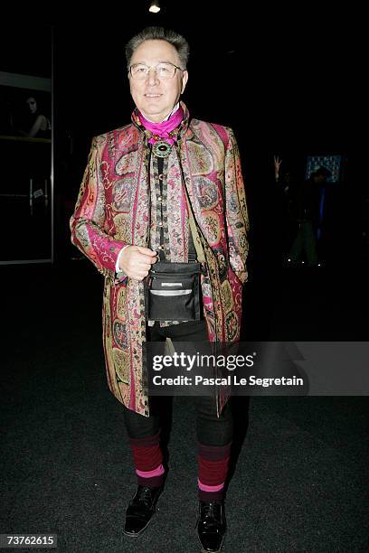 Designer Vyacheslav Zaitsev attends the Vivienne Westwood fashion show during Russian Fashion Week on April 1, 2007 in Moscow, Russia.