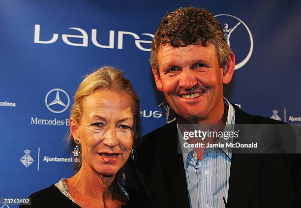 Morne du Plessis and guest attend the Laureus Welcome Party at Shoko prior to the Laureus Sports Awards on April 1, 2007 in Barcelona, Spain.