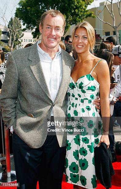 Actor John C. McGinley and fiancee Nichole Kessler arrive at the Sony Pictures premiere of the film Are We Done Yet at The Mann Village Theatre April...