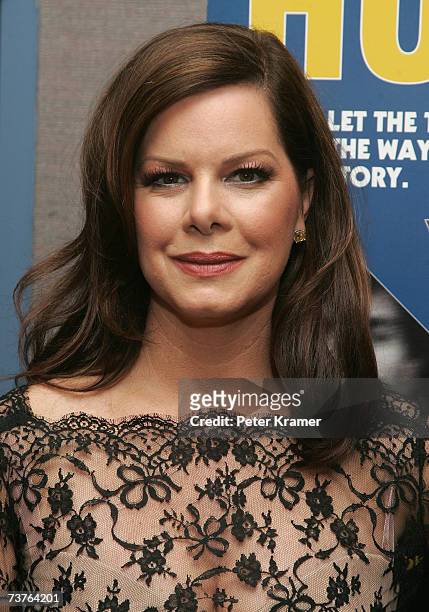 Actress Marcia Gay Harden attends the Miramax Films premiere of "The Hoax" at Cinema 1 3 on April 1, 2007 in New York City.