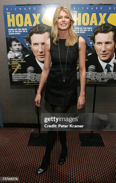 Actress Ingrid Seynhaeve attends the Miramax Films premiere of "The Hoax" at Cinema 1 3 on April 1, 2007 in New York City.