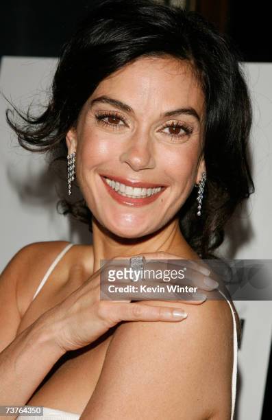 Actress Teri Hatcher arrives at the 6th Annual Comedy For A Cure hosted by the Tuberous Sclerosis Alliance held at The Music Box Theatre on April 1,...