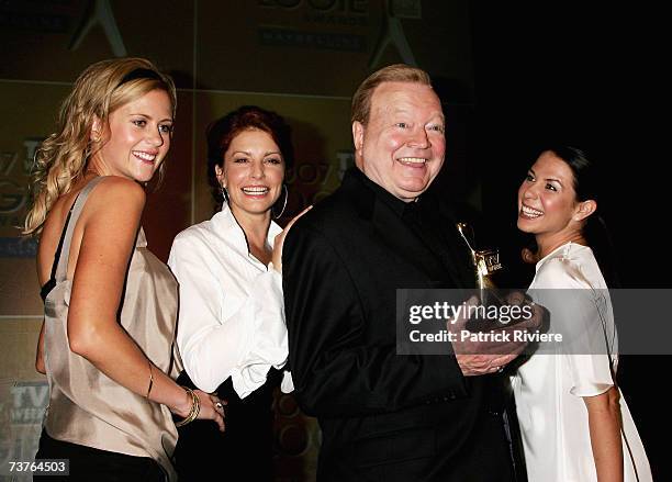 Actors Rachael Carpani, Simmone Jade Mackinnon, Bert Newton and Kate Ritchie attend the nominations announcement for the 2007 TV Week Logie Awards,...