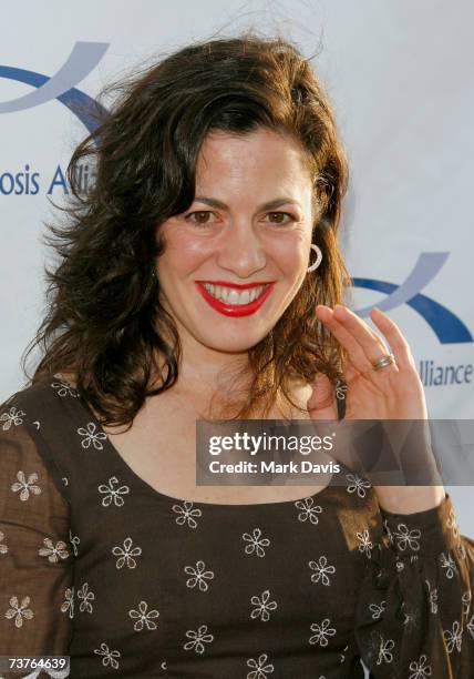 Actress Jacqueline Mazarella arrives at the 6th Annual Comedy For A Cure hosted by the Tuberous Sclerosis Alliance held at The Music Box Theatre on...