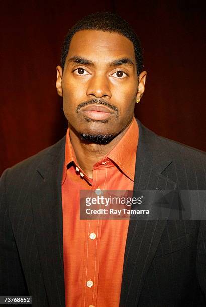 Czar Entertainment President and actor Bryce Wilson attends a press conference against violence in hip hop at the Park Central Hotel April 02, 2007...