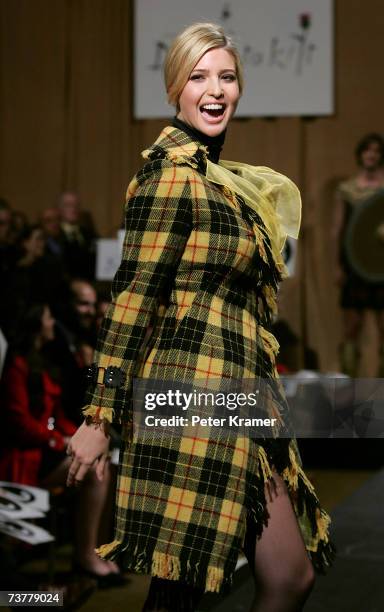 Ivanka Trump walks the runway at Johnnie Walker's "Dressed To Kilt 2007" fashion show at Capitale on April 2, 2007 in New York City.