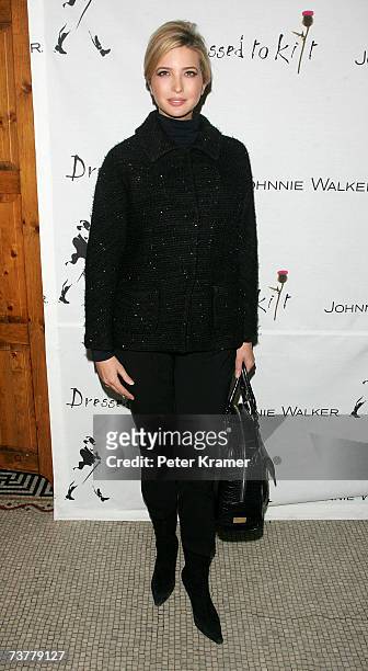 Ivanka Trump attends Johnnie Walker's "Dressed To Kilt 2007" fashion show at Capitale on April 2, 2007 in New York City.