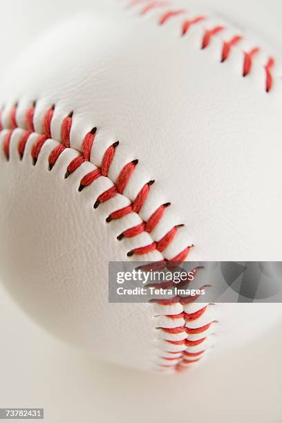 close up of baseball - baseball trajectory stock pictures, royalty-free photos & images