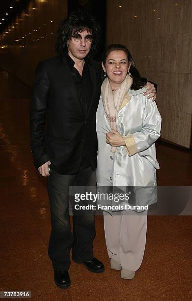 Musician, Jean Michel Jarre and Basma Irsheid attend the UNESCO Goodwill Ambassadors Annual Gathering Meeting at the UNESCO on April 03, 2007 in...