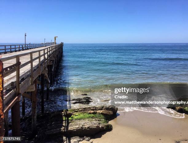 beach scenes - goleta stock pictures, royalty-free photos & images