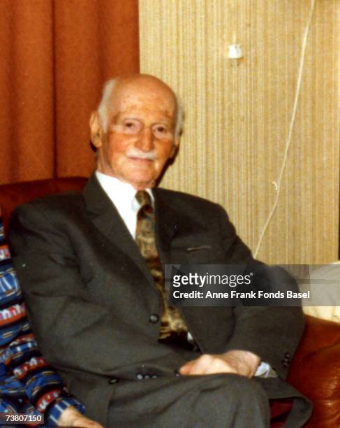 Otto Frank , the father of Anne Frank, 1978.