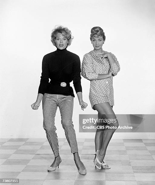 American singer and film and television actress Jane Powell , born Suzanne Lorraine Burce, and colleague Janis Paige, born Donna Mae Tjaden, in the...