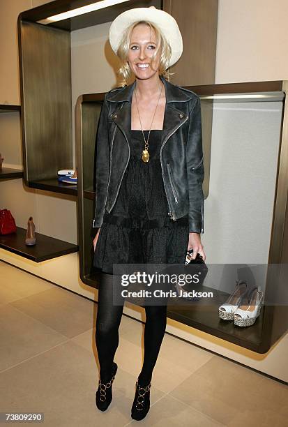 Sophia Hesketh attend the Sergio Rossi store launch party on Sloane Street on April 4, 2007 in London, England.