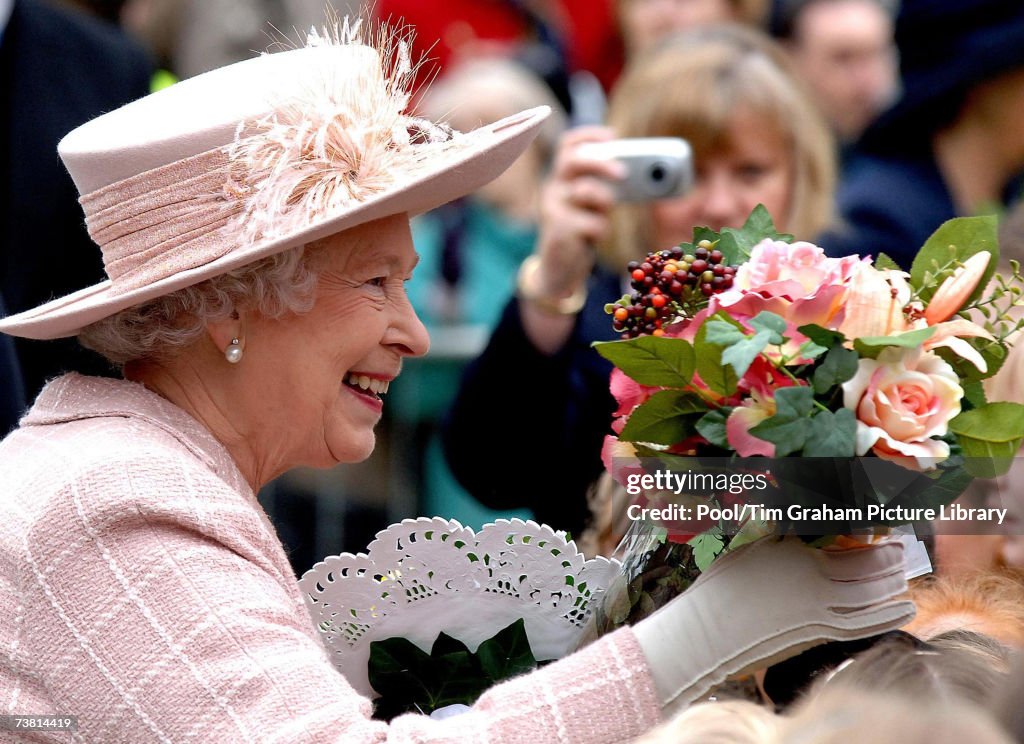 Queen Elizabeth II Attends Maundy Service