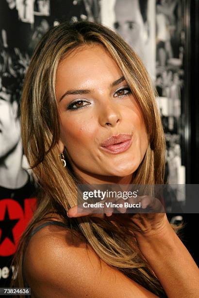 Model Alessandra Ambrosio attends the premiere of the HBO series "Entourage" Season 3 at The Cinerama Dome on April 5, 2007 in Hollywood, California.