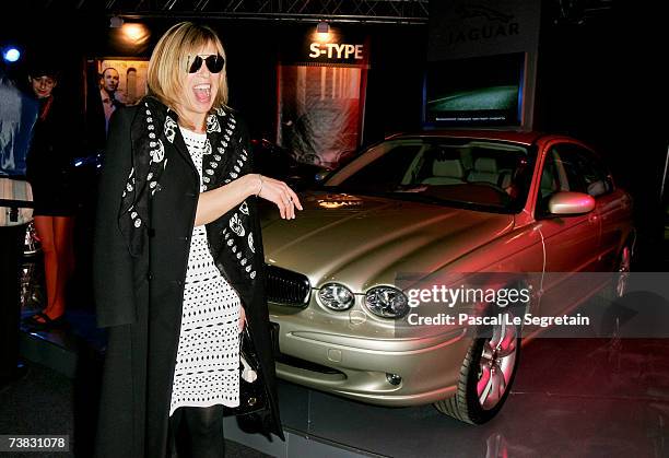 Editor in chief of Russian Vogue Aliona Doletskaya arrives to attend Vassa fashion show as part of Russian Fashion Week on April 6, 2007 in Moscow,...