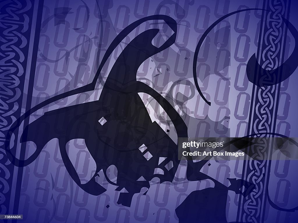 Close-up of an abstract pattern