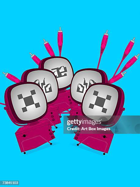 close-up of computers - network cable close up stock illustrations