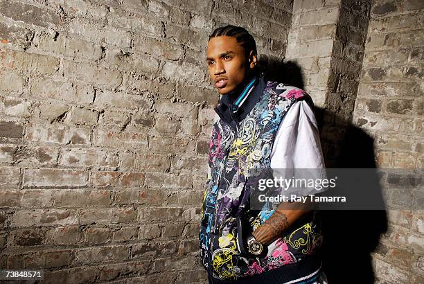 Trey Rapper Trey Songz Portrait Session Photos and Premium High Res Pictures ...