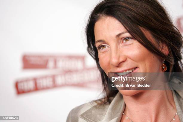 Actress Eve Best arrives at after party for the opening night of "A Moon For The Misbegotten" on April 9, 2007 in New York City.