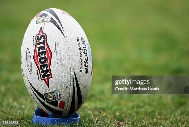 Generic Rugby League ball during the engage Super League match between St.Helens and Salford City Reds at Knowsley Road on April 9, 2007 in...