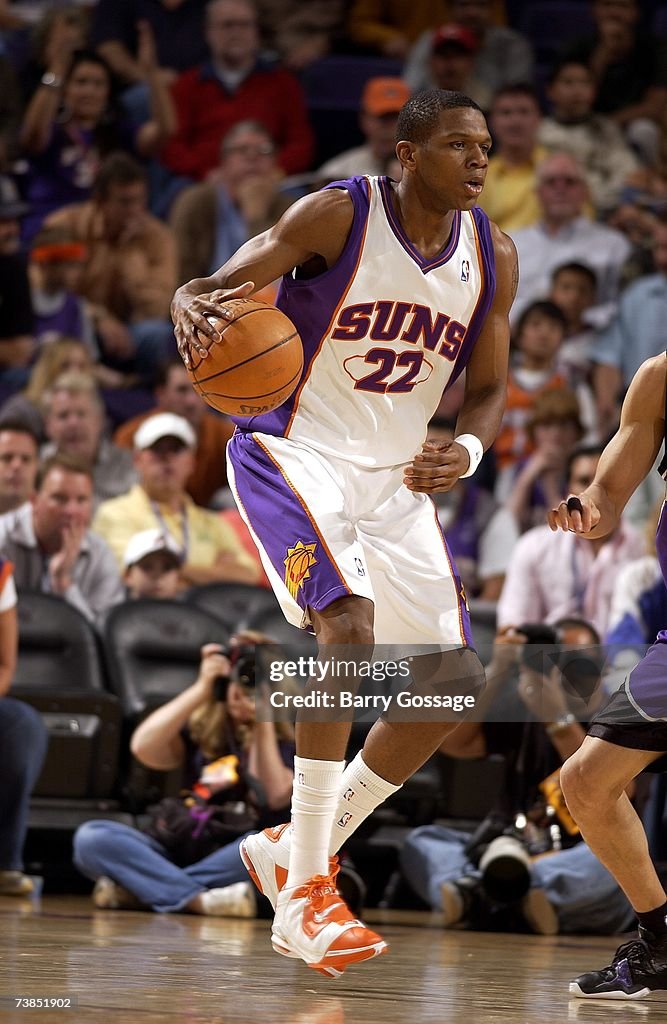 James Spring Phoenix James Jones of the Phoenix Suns moves the ball against the Sacramento ...